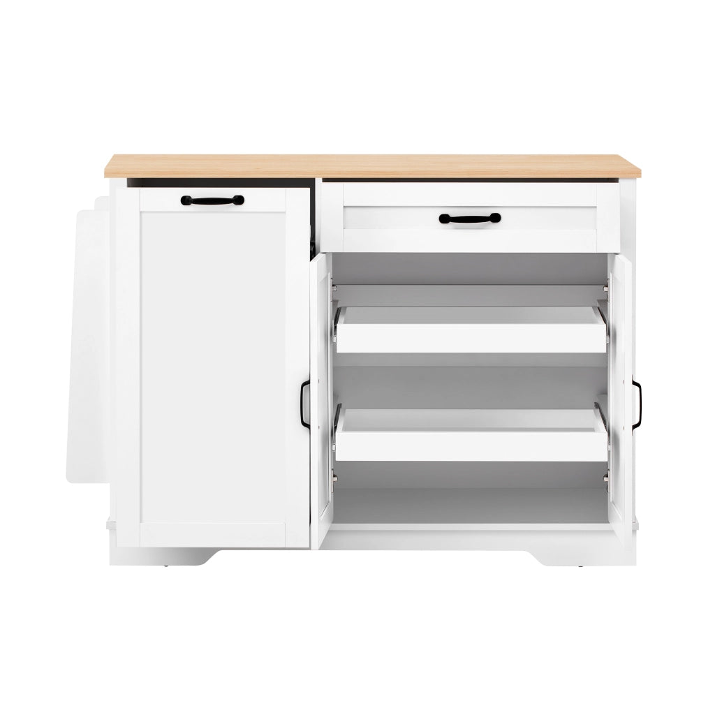 Credenza Moderna 3 Ante e Cassetto con Ripiani ¨C Xylo ¨C Bianco
