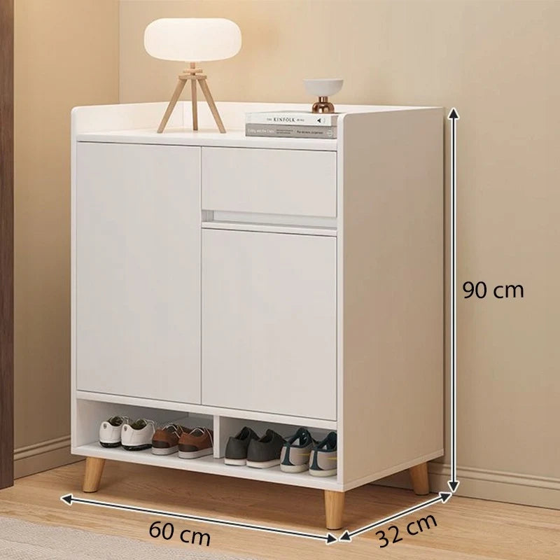 Scarpiera Bianca 90x60x32 cm Ideale per Ingresso