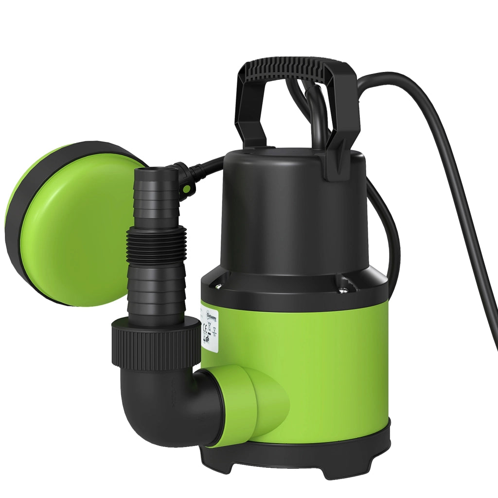 Pompa Sommersa per Acque Sporche 400W 9000L/h ¨C zephmum ¨C Verde