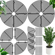 Contenitore per piante - Bacino per piante Vaso per fiori Supporto per fiori Protezione per fiori Animali Gatti 30 cm Di diametro Nero