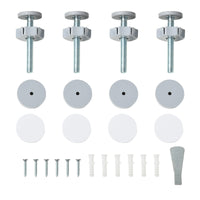 Cancelletto per Cani Regolabile 76-103cm con Chiusura Automatica Acciaio Bianco