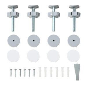 Cancelletto per Cani Regolabile 76-103cm con Chiusura Automatica Acciaio Bianco