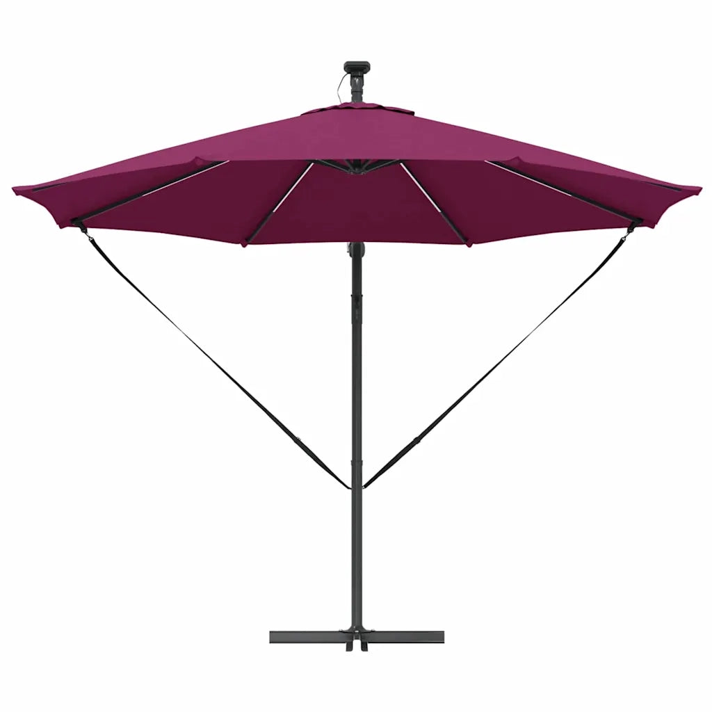 Ombrellone-Ombrello da giardino balcone Rosso Bordeaux 294 x 294 x 248 cm