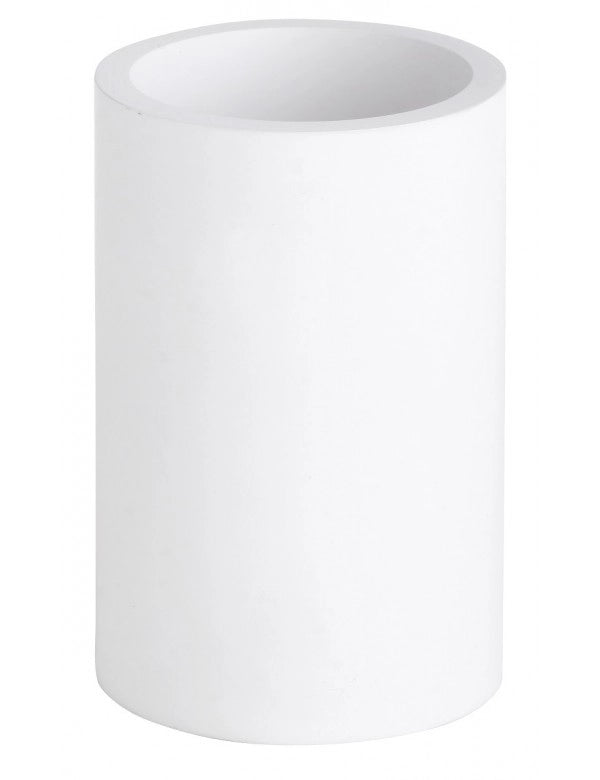 Portaspazzolino da Banco GAMMA in Resina Bianco Opaco 12 x7,2 x7,2 cm
