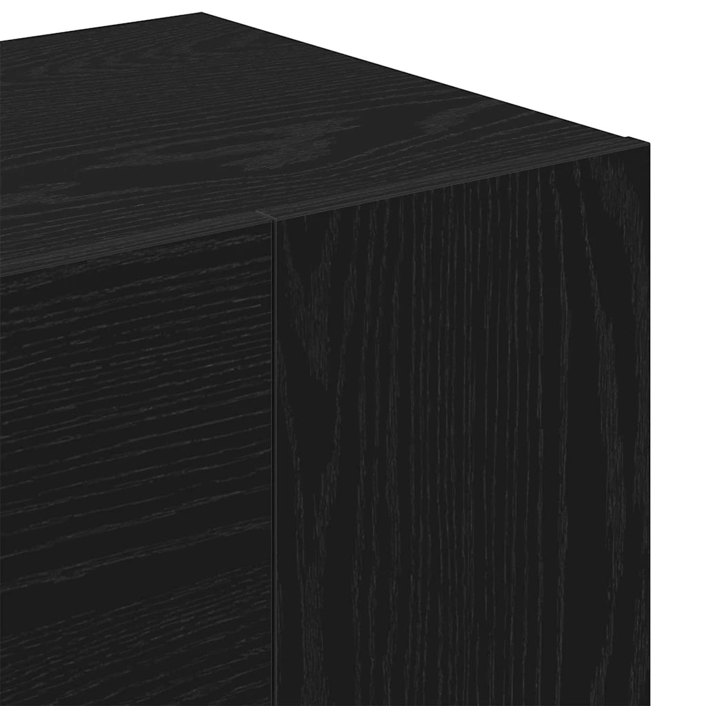 Armadio per corridoio con porta Rovere Nero 97,5 x 37 x 99 cm 862791