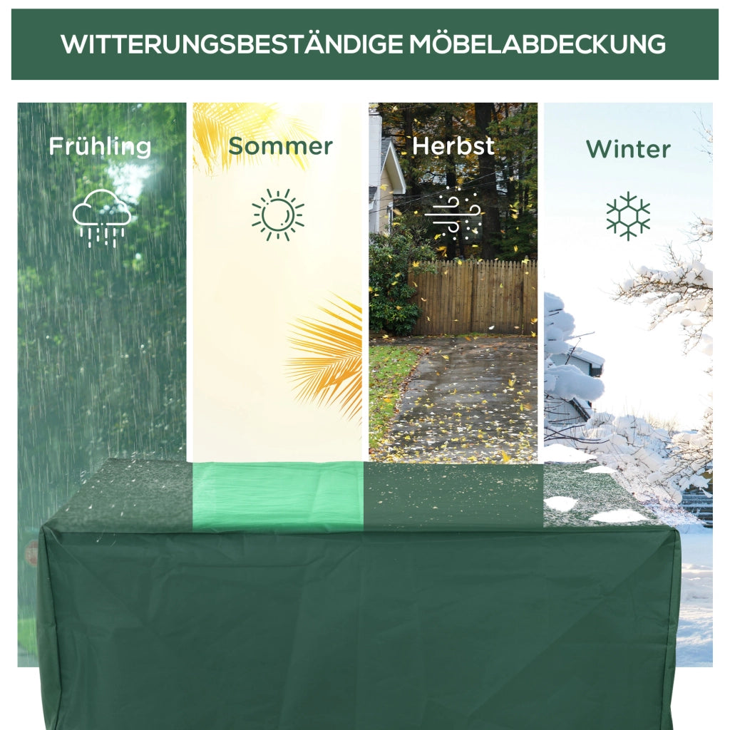 COPERTURA per mobili da giardino 135x135x75 cm Oxford verde