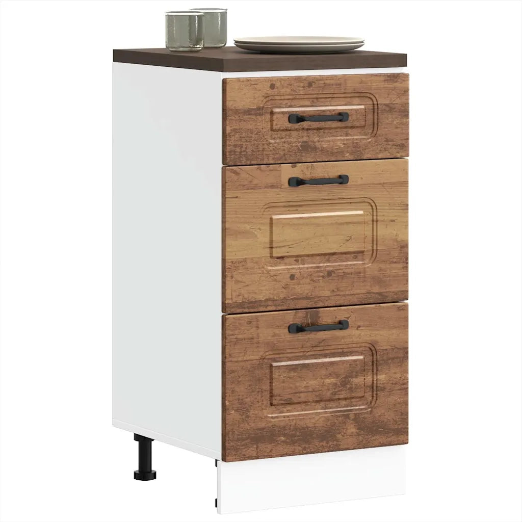 Base da Cucina-Mobile Base da Cucina Kalmar Legno Vecchio in Legno Multistrato 872514