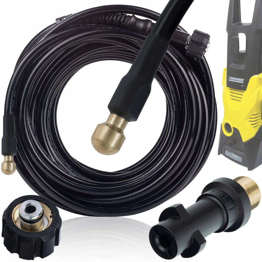 Tubo Alta Pressione HydroClean ProFlex 30M – 1/4" 155bar | Compatibile con Idropulitrice Kärcher K2–K7 | M22 x 1.5