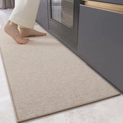 Tappeti di Cucina con Superficie Antiscivolo, 43x180cm, 4mm Tessuto Sottile con Pannello di Gomma alla Base, Facili da Pulire, Assorbenti, Ideali per la Zona della Vasca da Bagno, il Corridoio, in Beige