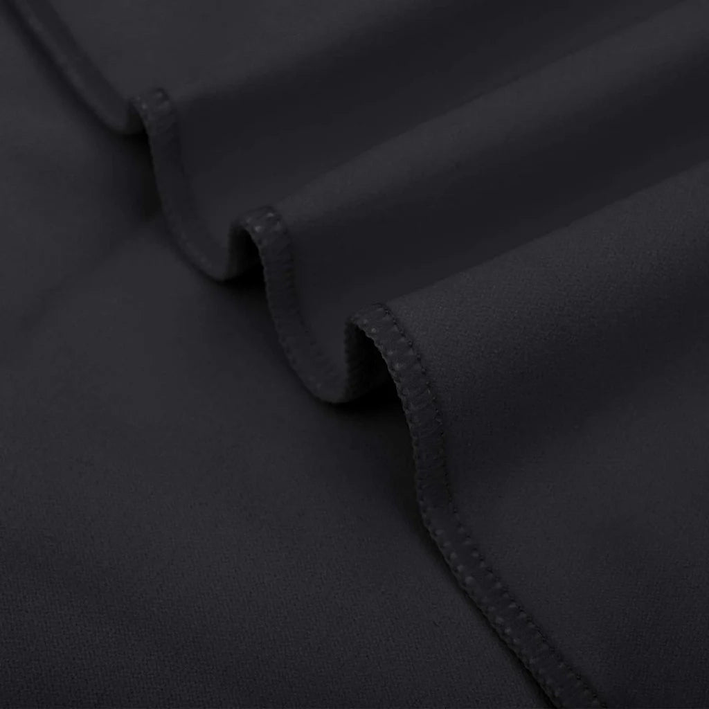 Asciugamani Sportivi 2 pcs Nero 100 x 50 cm
