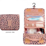 Borse da bagno con disegno leopardo, 42*24*8 cm, borse da bagno appese, borse da trucco per donne, borse da trucco unisex, borse da viaggio con cerniera, borse da bagno impermeabili.