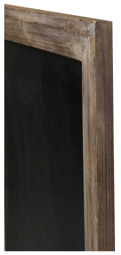 Biscottini Lavagna da parete verticale/orizzontale con cornice in legno finitura legno anticato 50x3x80 cm