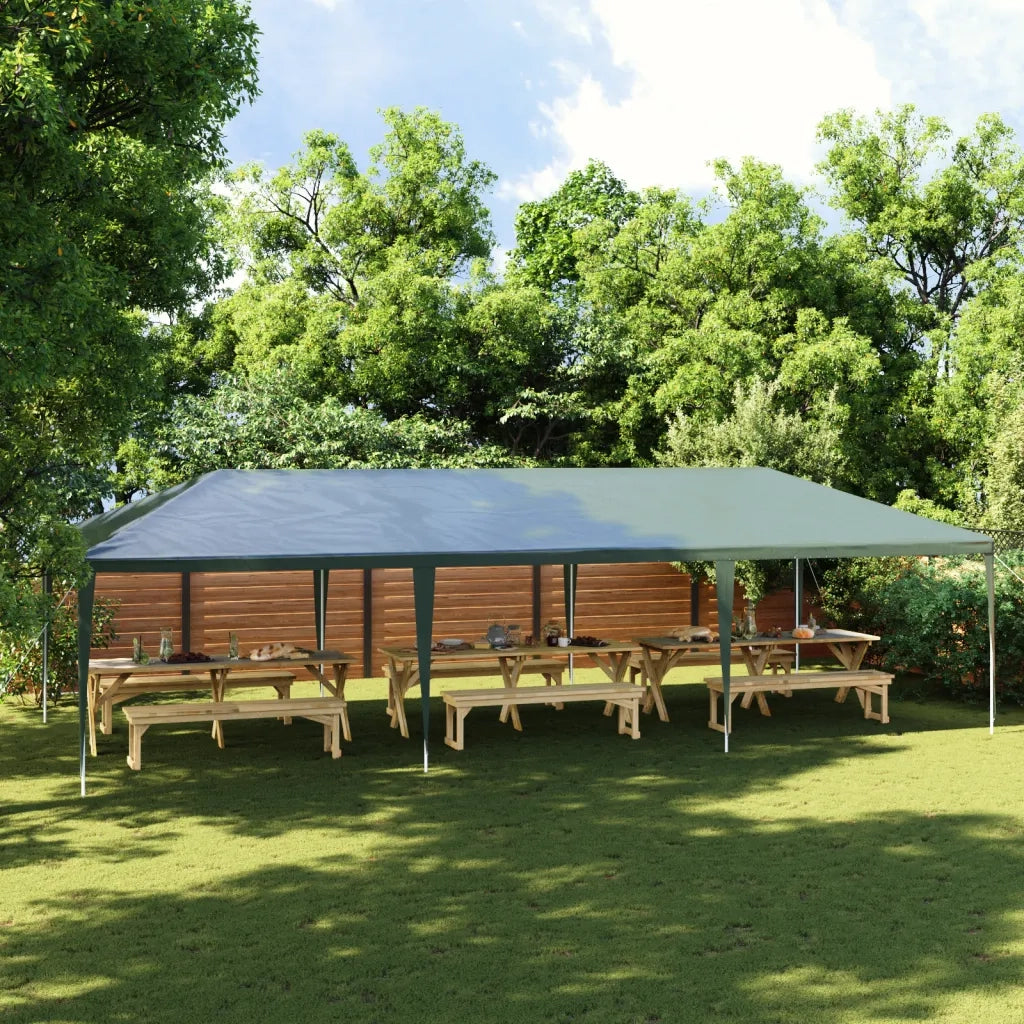 Gazebo | Pergolato Professionale 4x9 m Verde 90 g/m2