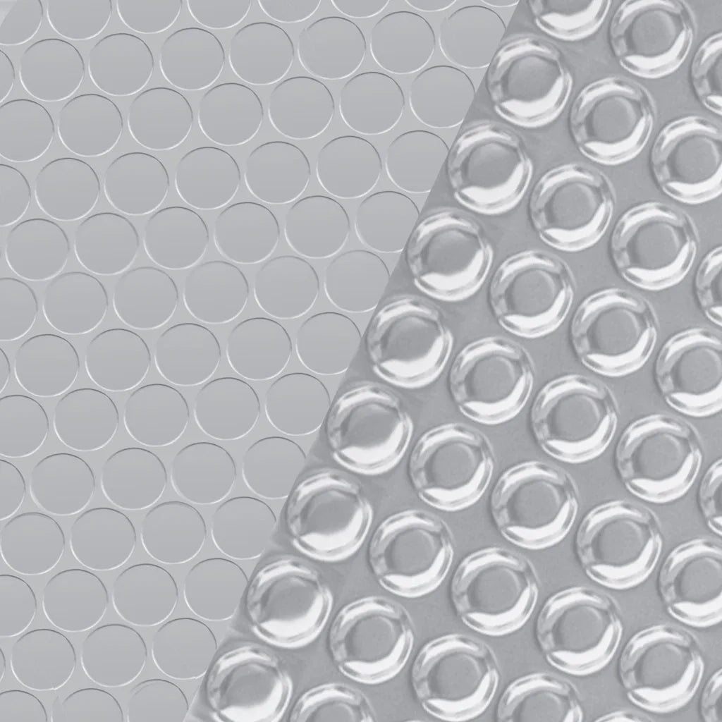 Copripiscina Rettangolare 600x400 cm in PE Argento 93102