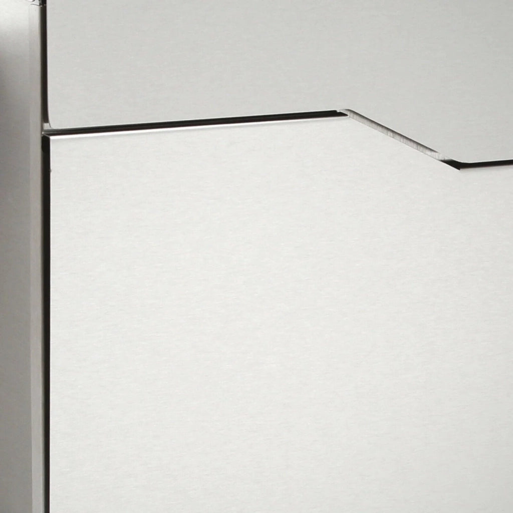 Cassetta postale di design in acciaio inox con scomparto per giornali cassetta postale in acciaio inox argento 16_0000094