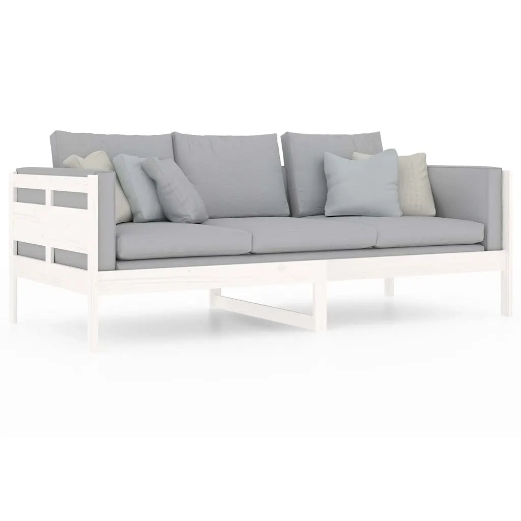 Dormeuse Bianca in Legno Massello di Pino 90x200 cm 820298