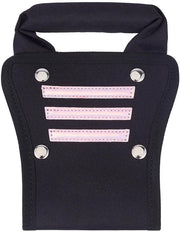 Estensione manubrio bagaglio 18 cm - Prolungamento manico valigetta - Nylon - Nero - Striscia riflettente - Presa comoda - Manubrio valigetta