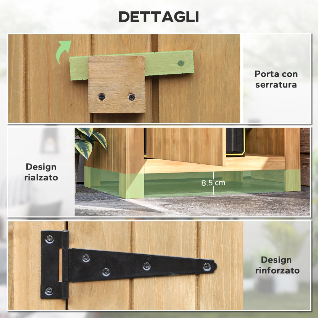 Casetta da Giardino in Legno ¨C Zephmum ¨C Antracite 77.5x54.2x179.5cm