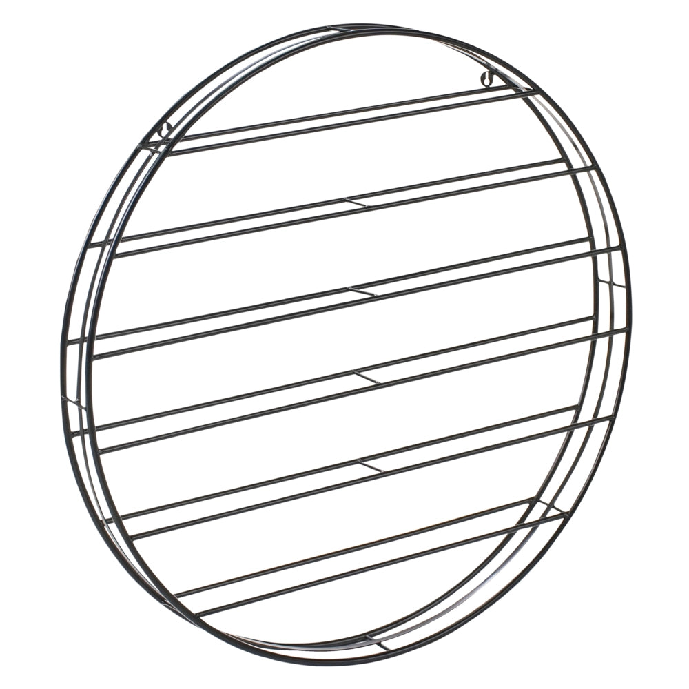 Portabottiglie da parete in ferro nero 80 x 80 x 9 cm per bottiglie Stile moderno Sala da pranzo Cucina Soggiorno