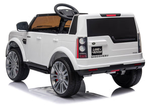 Macchina Elettrica per Bambini 12V con Licenza Land Rover Discovery Bianca