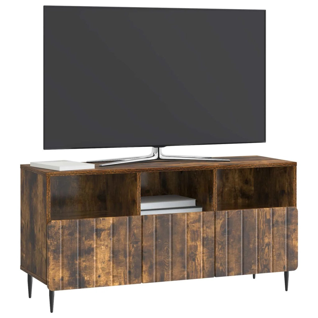 Mobile TV Rovere Fumo 102 x 34,5 x 50 cm Legno ingegnerizzato 894450