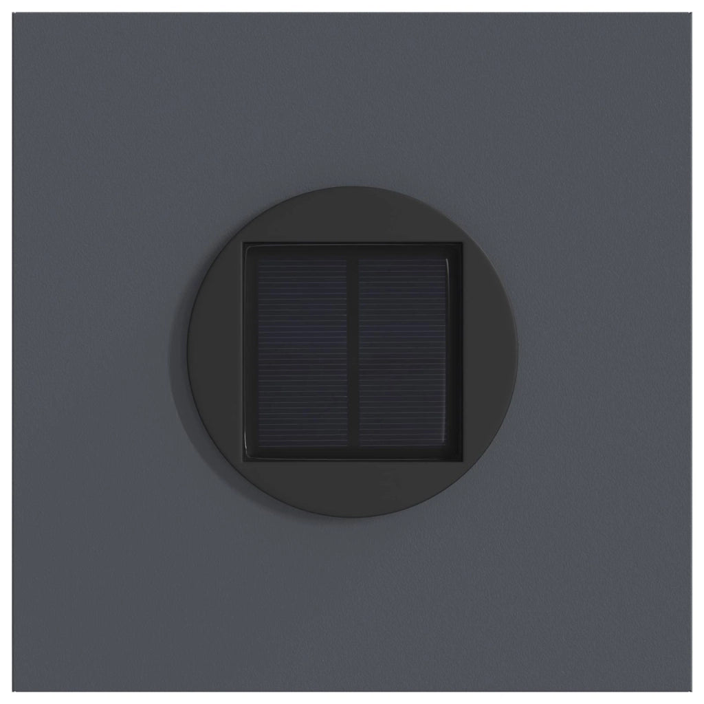 Faro LED solare per sentieri 2 pz Antracite CFW9834792