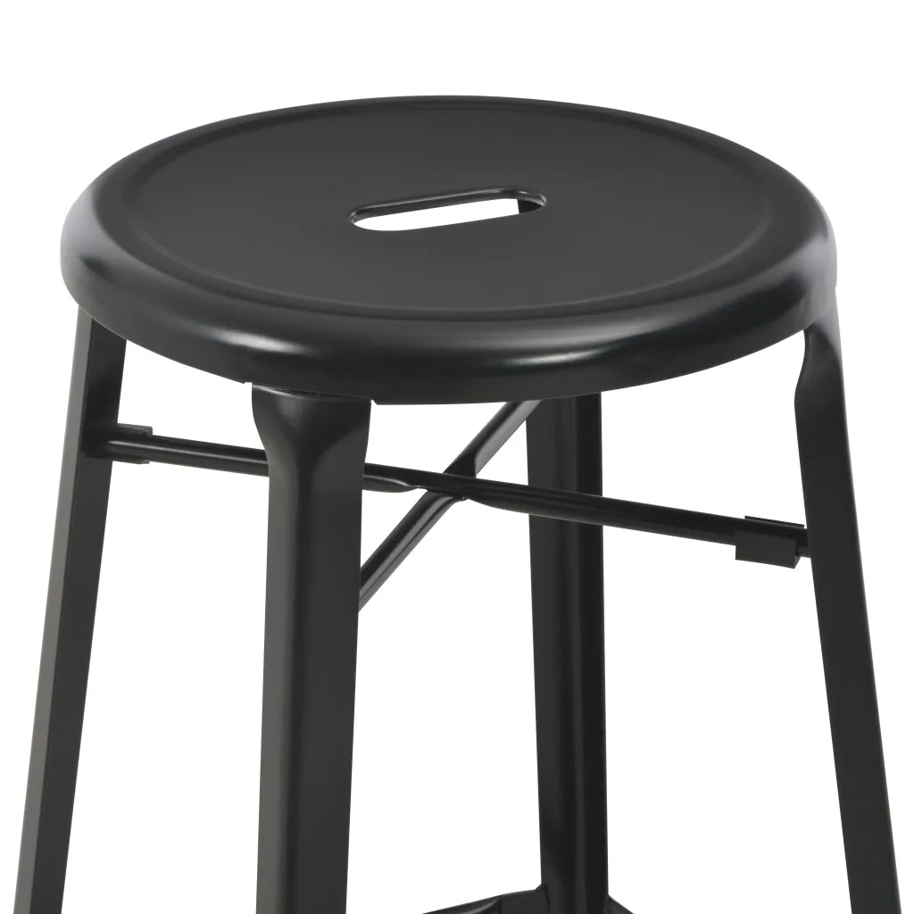 Sgabelli da Bar 6 pz Neri in Acciaio cod mxl 58136