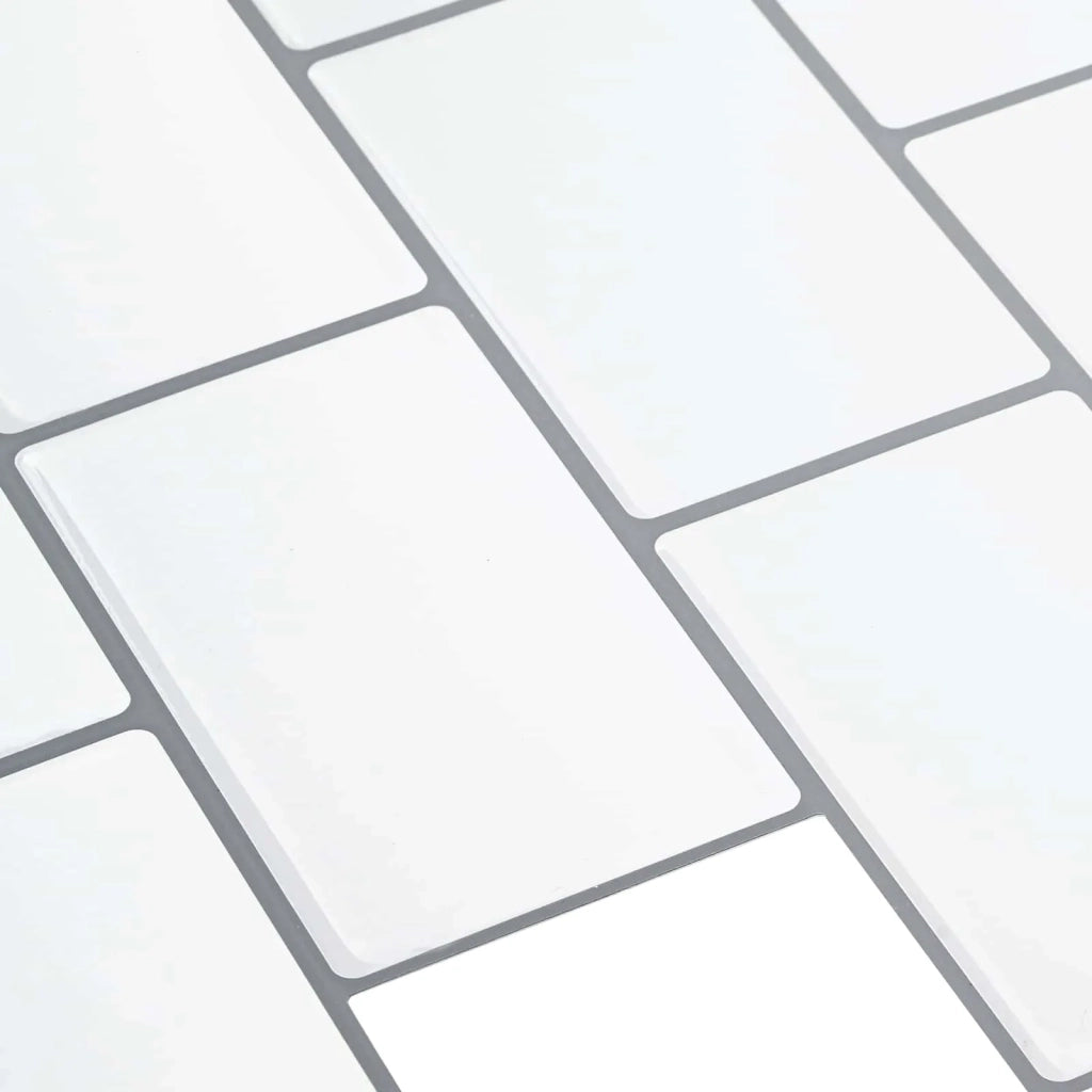 Piastrella subway 50 pz Bianco e Grigio 30 x 30 cm CFW9363532