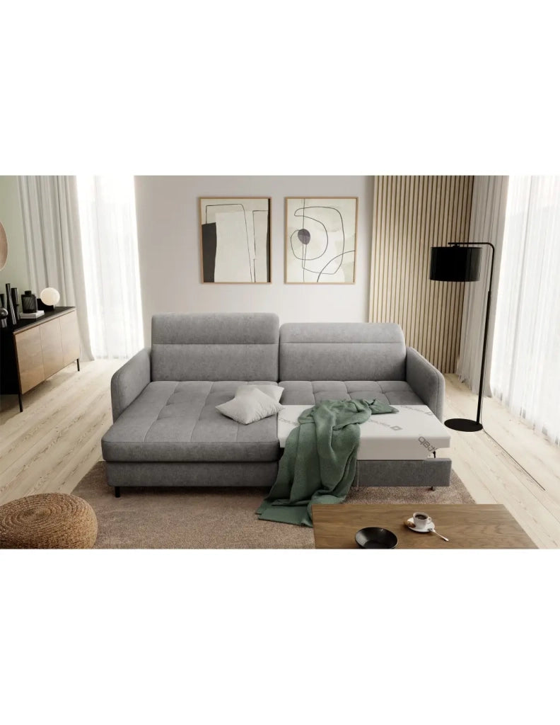 Divano ad angolo collezione GOUMSI colore Grigio melange