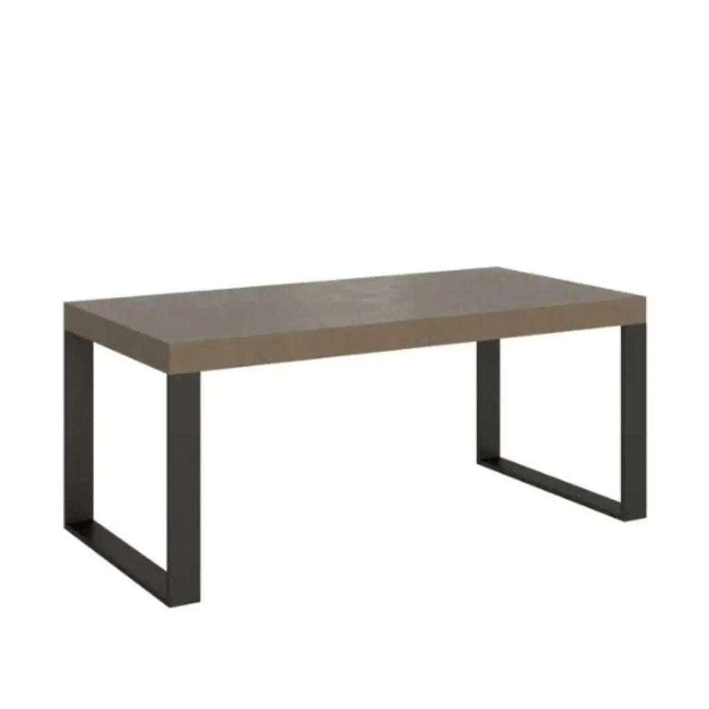 Tavolo allungabile 200/304x90 cm Tecno Premium tortora gambe antracite
