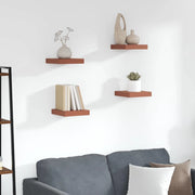 Scaffale da parete 4 pcs Rosso 23 x 23,5 x 4 cm