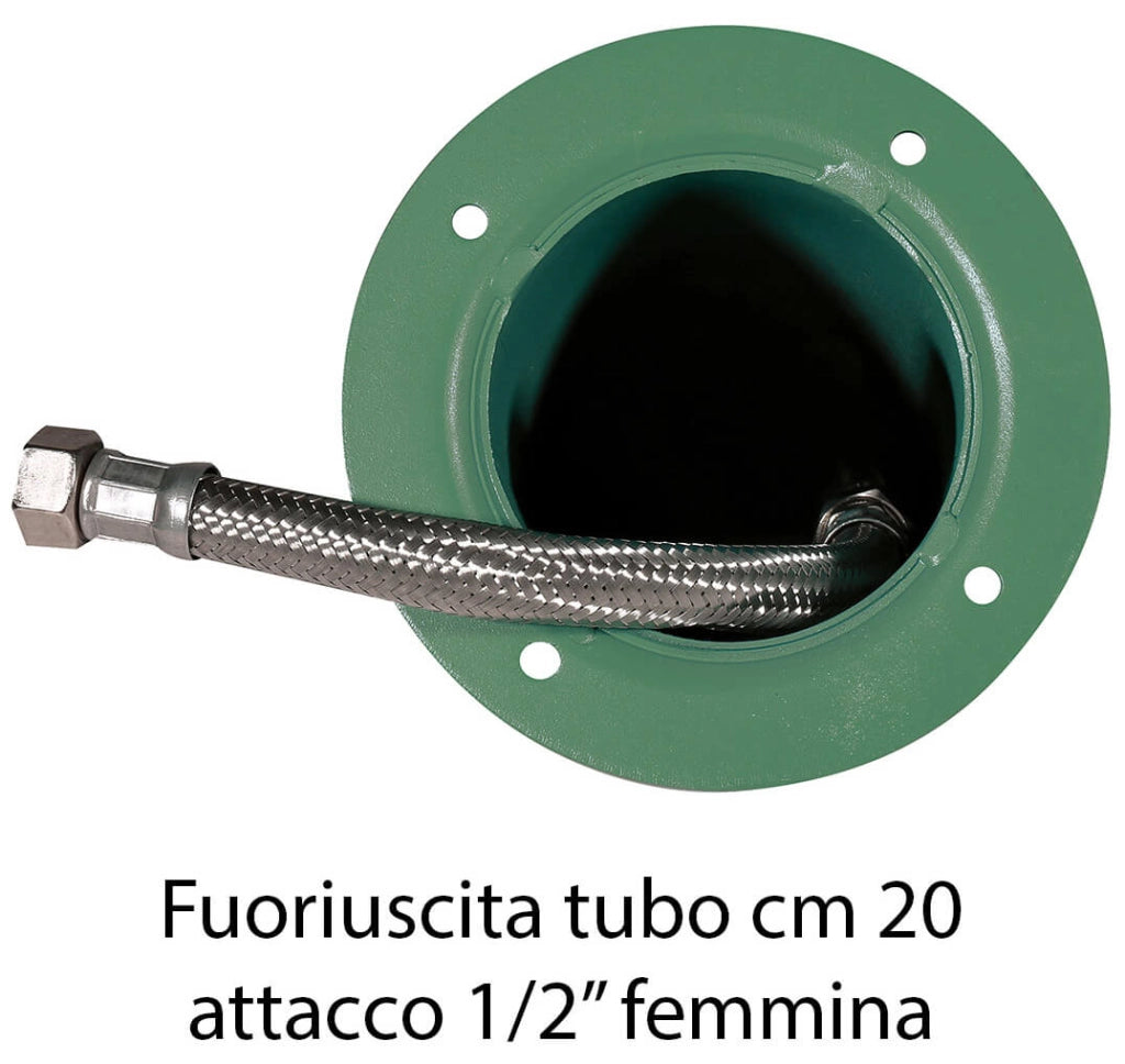 Fontana da Giardino con Manico e Doppio Rubinetto Belfer 42/ARRP Antracite