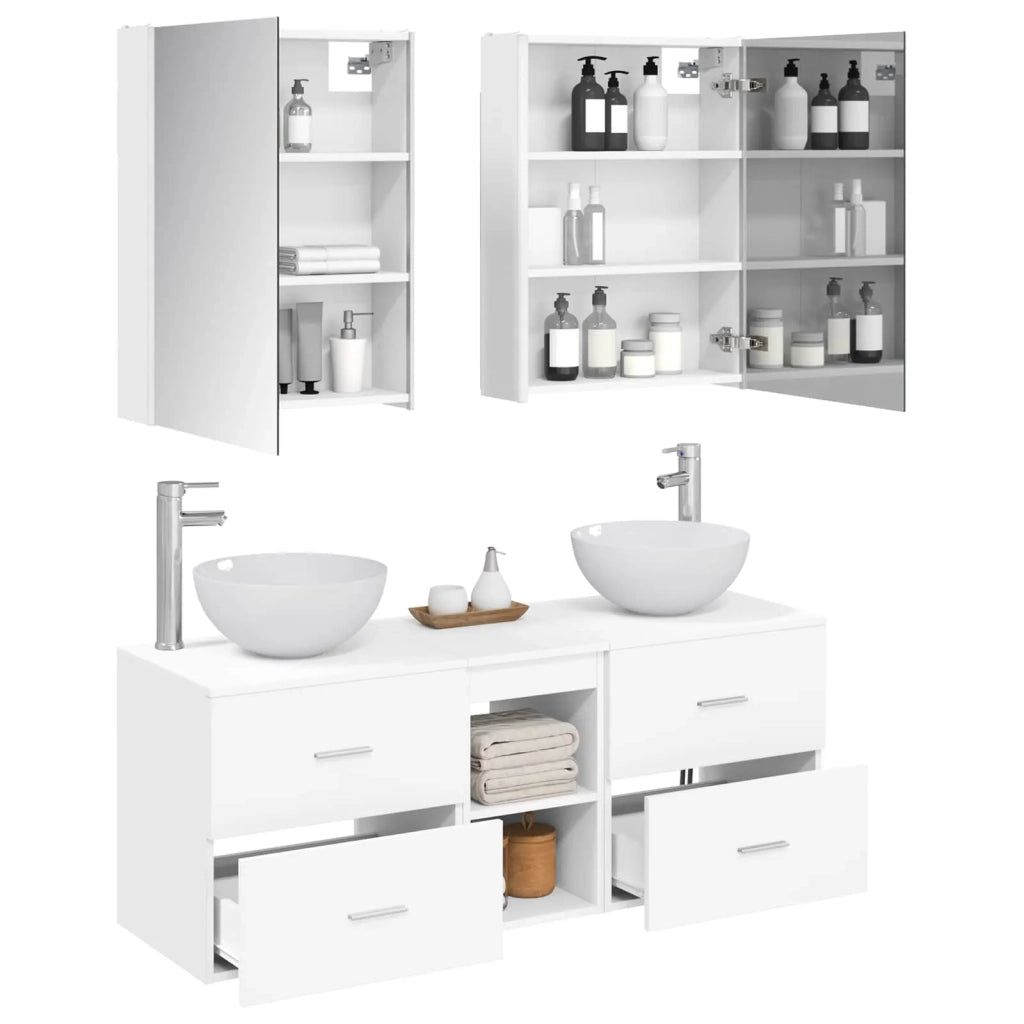 Set di mobili per il bagno 5 pcs Bianco 3406727