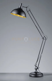 SALVADOR PIANTANA ARCHITETTO NERA METALLO NERO INTERNO ORO H.180CM 1 LUCE ATTACCO E27