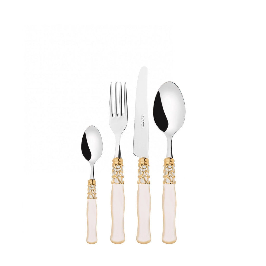 SELENE, Posate Set 24 Pz, Scatola Wengè, Casa Bugatti