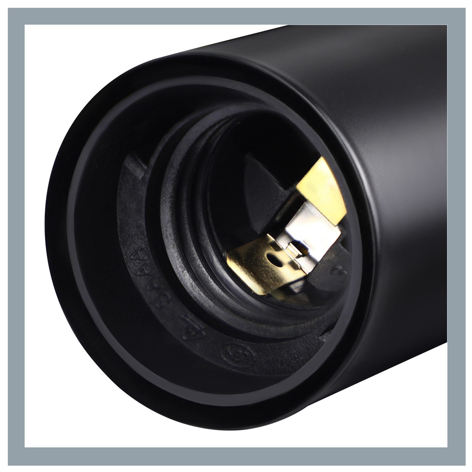 ZMH Lampada da soffitto plafoniera vintage nera E27 retrò metallo senza lampadine