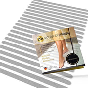 Strisce anti-slit anti-scivolamento per vasca da bagno e doccia - 100% trasparenti e adesivi self-levelanti