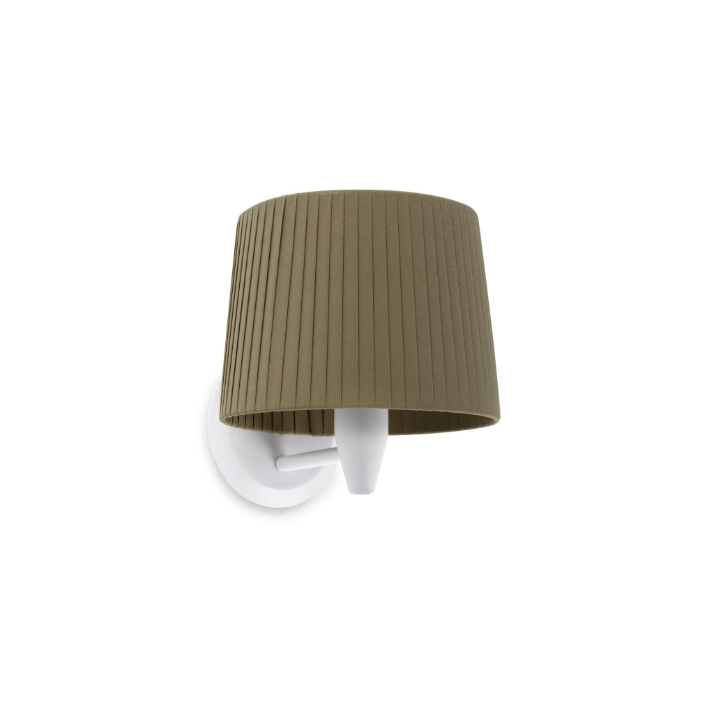 Faro Barcelona 64306-37 - SAMBA Lampada da parete bianca/bordata verde