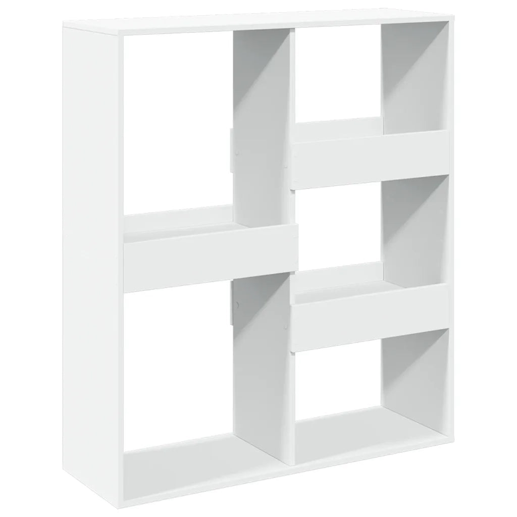 Libreria Divisorio-Scaffale per Libri-Mobile di Stoccaggio Bianco 100x33x115 cm