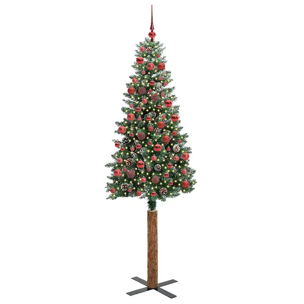 Albero di Natale snodato con 300 LED con supporto-Albero Natalizio Verde 180 cm 150434