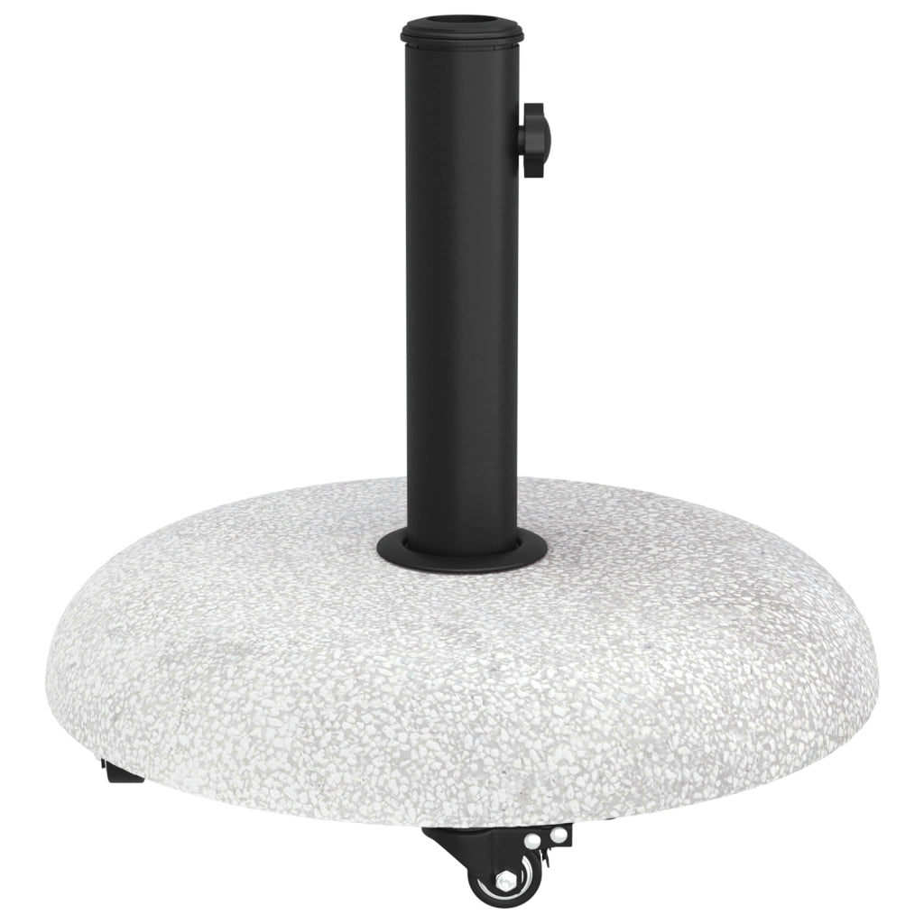 Base Parasol con Ruote per pali da 37/42/52/58mm Grigio Chiaro Cemento