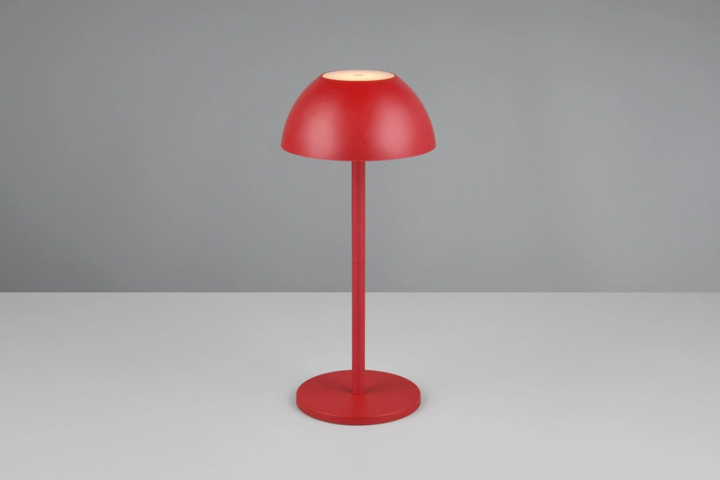Lampada da tavolo LED 2W ricaricabile Ricardo rossa