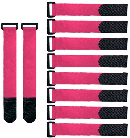 Cinti per cavi in nylon - Cinture per cavi riutilizzabili - Cinti per cavi multifunzionali - Colorato in rosso - Cinti per cavi adattabili - Ideali per l'organizzazione di cavi e cavi.