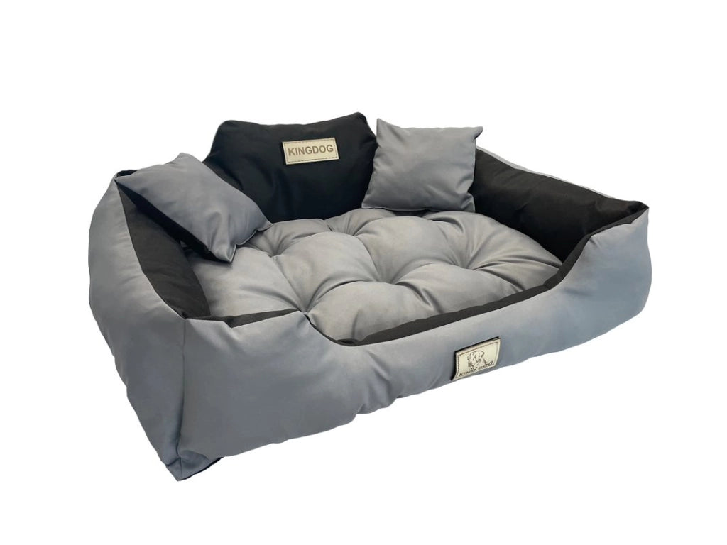 AIO FACTORY 130x105 cm KINGDOG Cuccia per cani impermeabile personalizzabile Grigio scuro