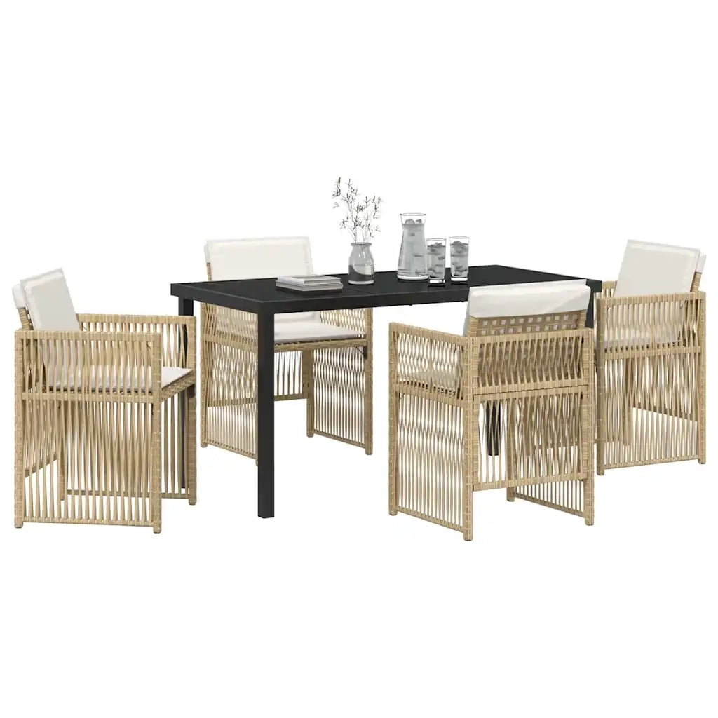 Set da Pranzo per Giardino 5 pcs Beige 3380662