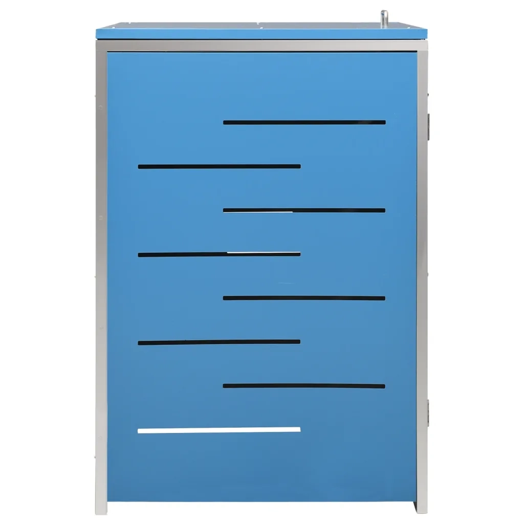 Copribidone per Spazzatura Singolo 69x77,5x112,5cm Acciaio Inox 149566