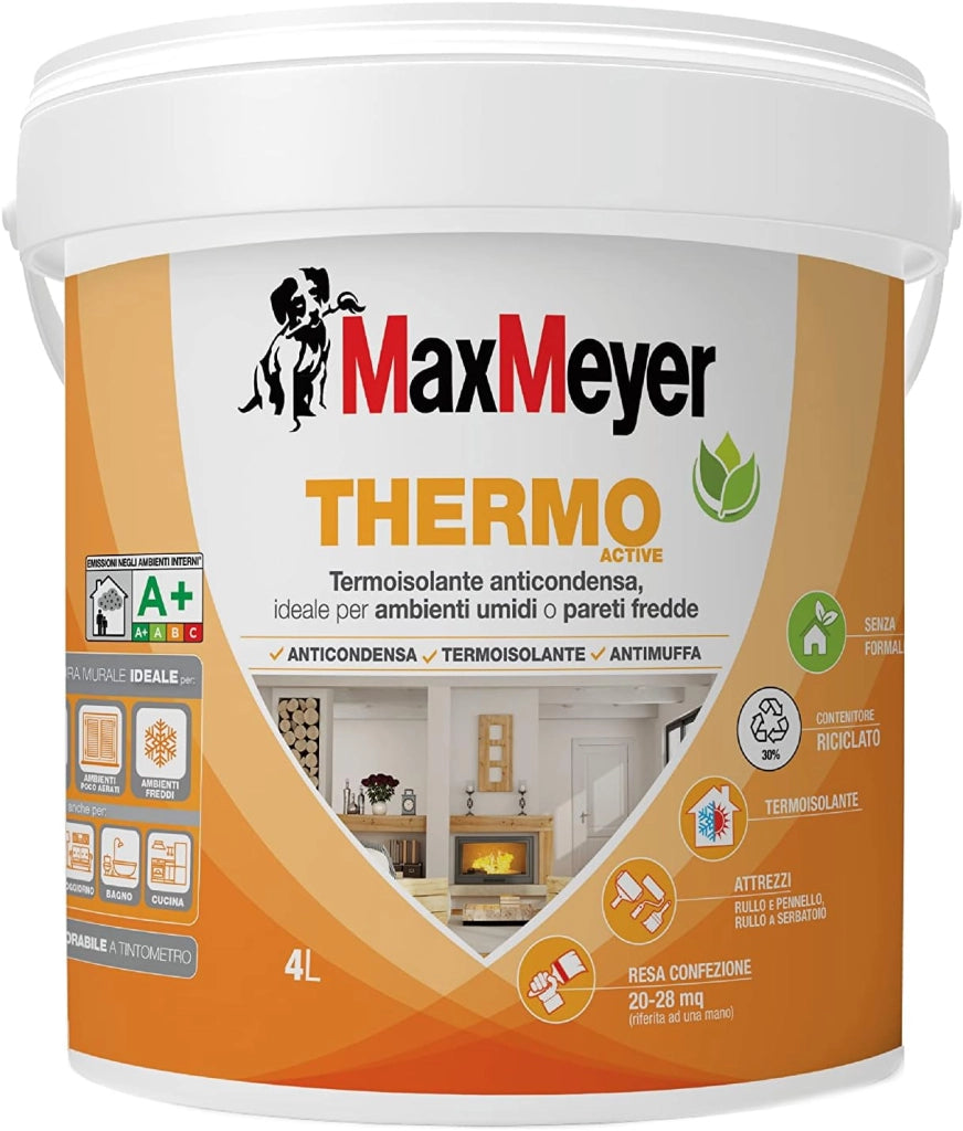 Pittura per Interni Antimuffa e Anticondensa Thermo Active A+, 4L