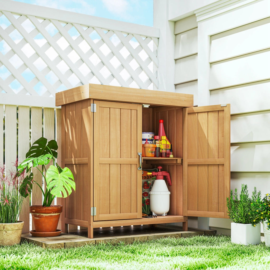 Armadio da Giardino in Legno ¨C zephmum ¨C 74x43x88 cm