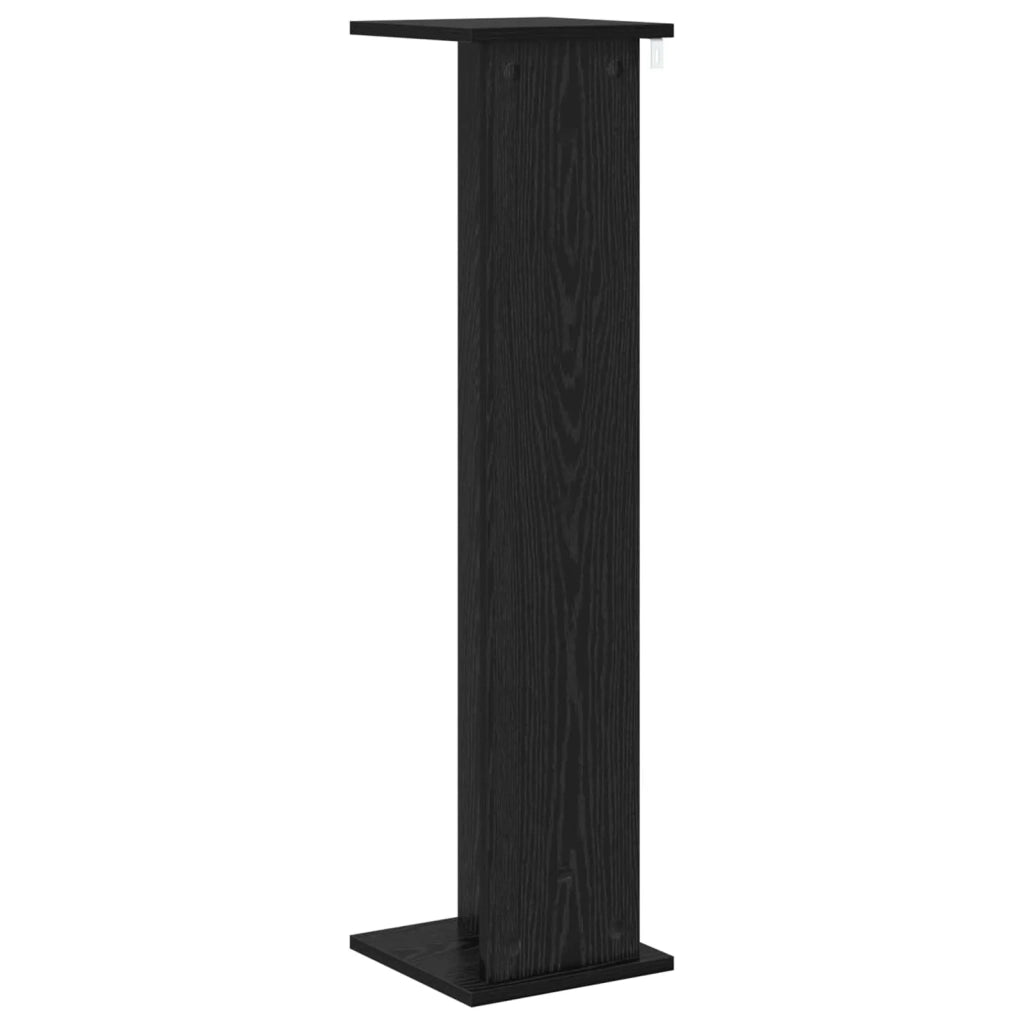 Supporto per piante Rovere Nero 25 x 25,5 x 100,5 cm