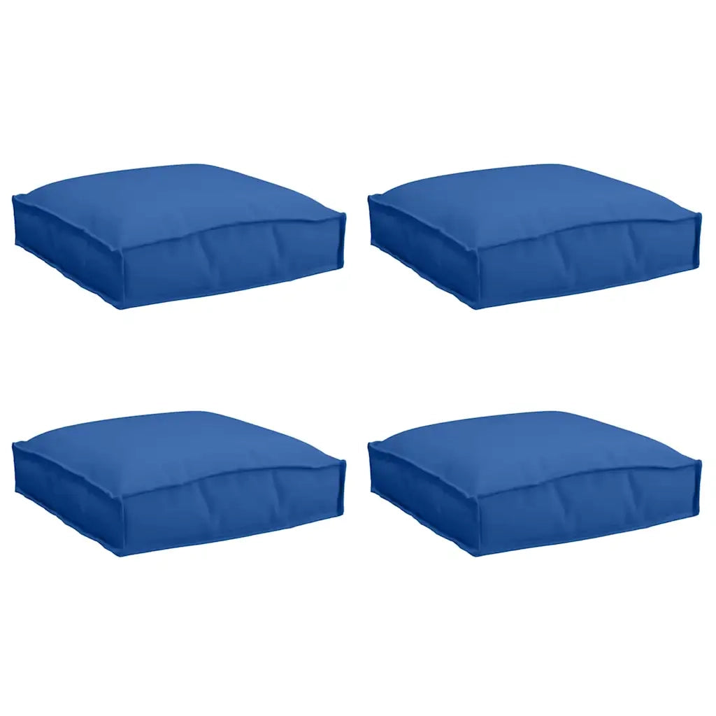 Cuscino 4 pcs Blu Reale 40 x 40 x 8 cm Tessuto Oxford 42001595